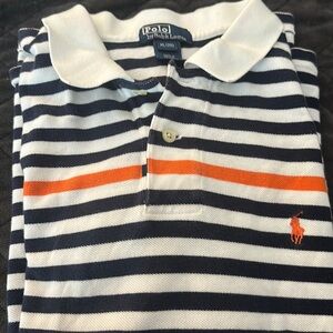 EUC Spring Navy Stripe Polo Ralph Lauren Polo Shirt XL 20